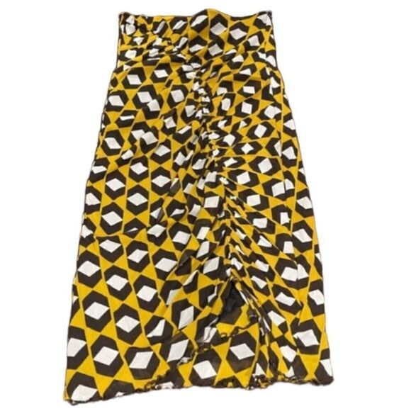 Diane Von Furstenburg Cristy Ruched Mesh Skirt - Picture 4 of 8